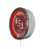 Florida State (Script) 16" Multi Color LED Wall Clock