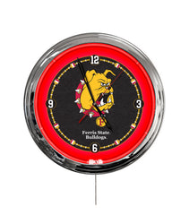 Ferris State University 16" Multi Color LED Wall Clock