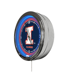 University of Illinois 16" Multi Color LED Wall Clock