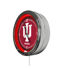 Indiana University 16" Multi Color LED Wall Clock