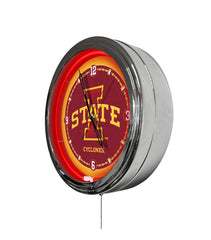 Iowa State University 16" Multi Color LED Wall Clock