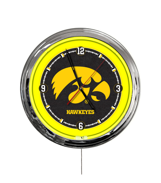 University of Iowa 16" Multi Color LED Wall Clock