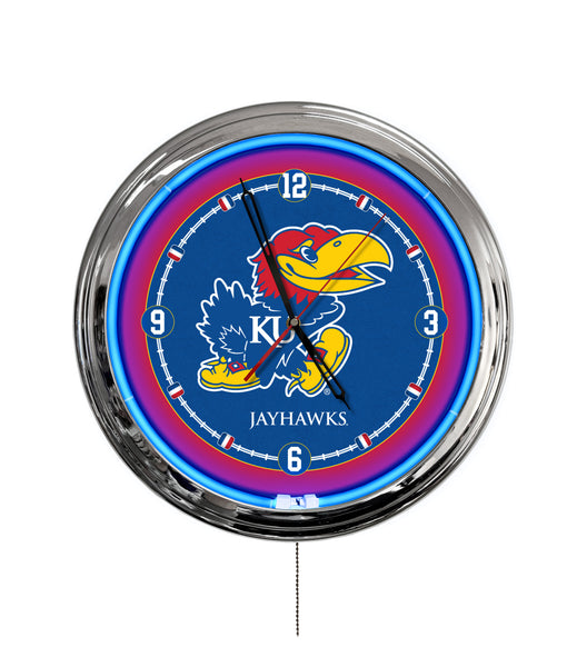 University of Kansas 16" Multi Color LED Wall Clock