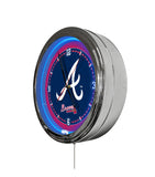 Atlanta Braves 16" Multi Color LED Wall Clock