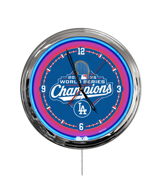 Los Angeles Dodgers 2025 World Series Champion 16" Multi Color LED Wall Clock