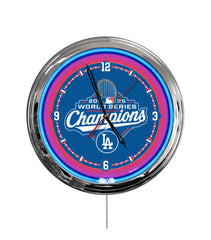 Los Angeles Dodgers 2025 World Series Champion 16" Multi Color LED Wall Clock