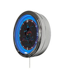 Miami Marlins 16" Multi Color LED Wall Clock