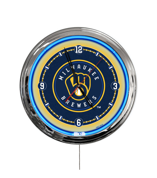 Milwaukee Brewers 16" Multi Color LED Wall Clock