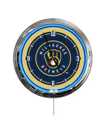 Milwaukee Brewers 16" Multi Color LED Wall Clock