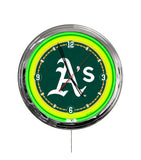 Oakland Athletics 16" Multi Color LED Wall Clock