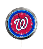 Washington Nationals 16" Multi Color LED Wall Clock