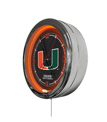 University of Miami (FL) 16" Multi Color LED Wall Clock