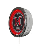 Miami University (OH) 16" Multi Color LED Wall Clock