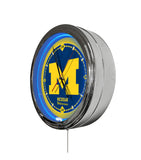 University of Michigan 16" Multi Color LED Wall Clock