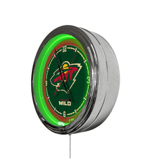 Minnesota Wild 16" Multi Color LED Wall Clock