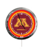 University of Minnesota 16" Multi Color LED Wall Clock