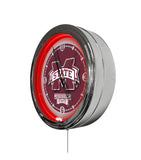 Mississippi State University 16" Multi Color LED Wall Clock