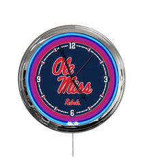 University of Mississippi 16" Multi Color LED Wall Clock