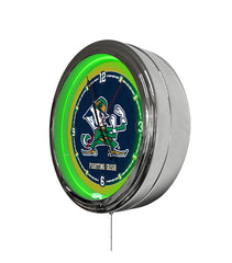 Notre Dame (Leprechaun) 16" Multi Color LED Wall Clock