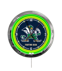 Notre Dame (Leprechaun) 16" Multi Color LED Wall Clock