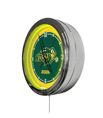 North Dakota State University 16" Multi Color LED Wall Clock