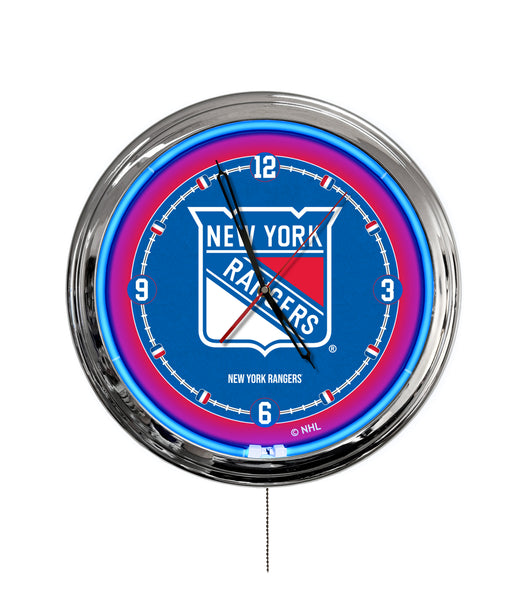 New York Rangers 16" Multi Color LED Wall Clock