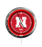 University of Nebraska 16" Multi Color LED Wall Clock