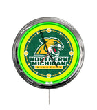 Northern Michigan University 16" Multi Color LED Wall Clock