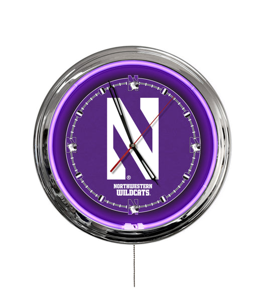 Northwestern University 16" Multi Color LED Wall Clock