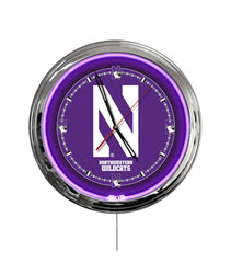 Northwestern University 16" Multi Color LED Wall Clock