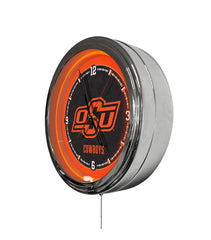 Oklahoma State University 16" Multi Color LED Wall Clock