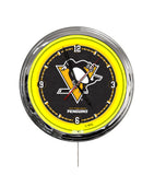 Pittsburgh Penguins 16" Multi Color LED Wall Clock