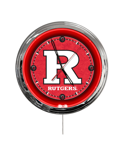 Rutgers 16" Multi Color LED Wall Clock