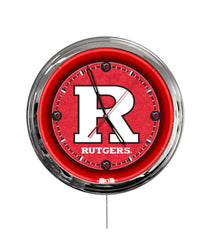 Rutgers 16" Multi Color LED Wall Clock