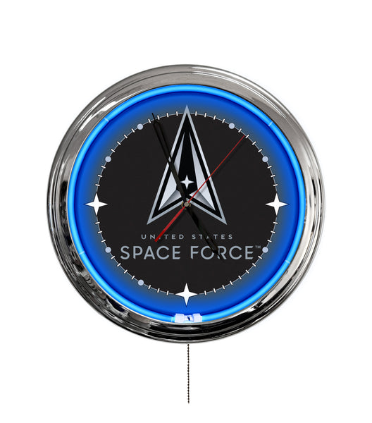 United States Space Force 16" Multi Color LED Wall Clock