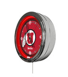 University of Utah 16" Multi Color LED Wall Clock