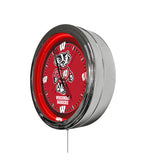 University of Wisconsin (Badger) 16" Multi Color LED Wall Clock