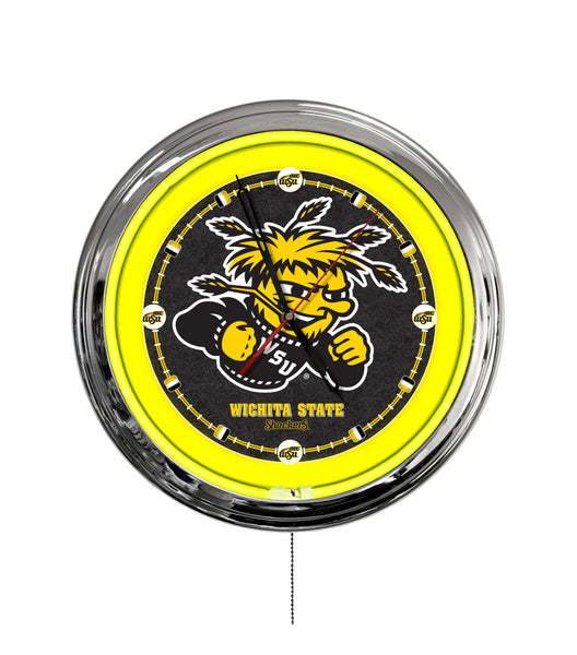 Wichita State University 16" Multi Color LED Wall Clock