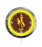 University of Wyoming 16" Multi Color LED Wall Clock