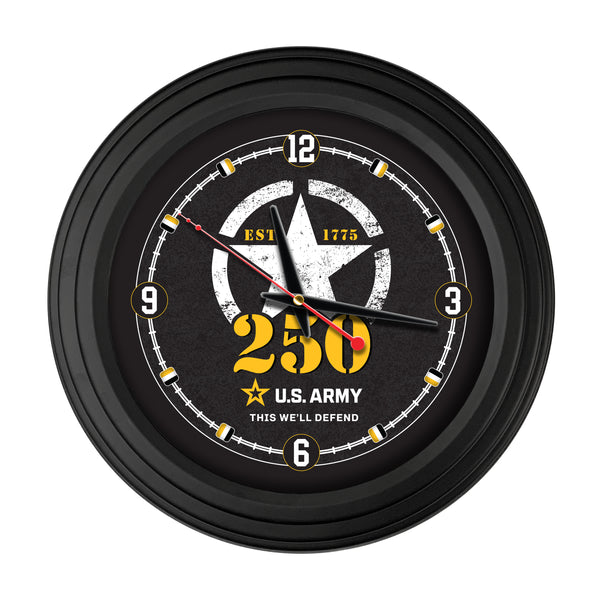 United States Army 150th Anniversary 15" Traditional Wall Clock