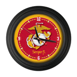 United States Marine Corps (Red/Yellow) 15" Traditional Wall Clock