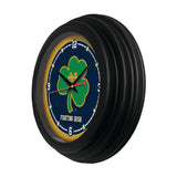 Notre Dame (Shamrock) 15" Traditional Wall Clock
