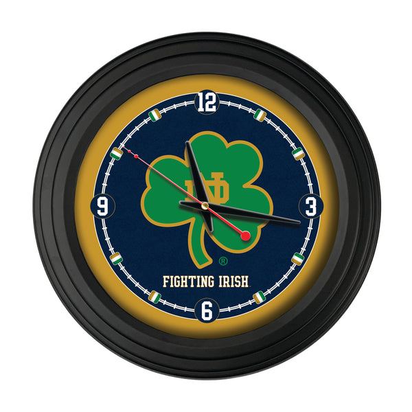Notre Dame (Shamrock) 15" Traditional Wall Clock