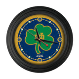 Notre Dame (Shamrock) 15" Traditional Wall Clock