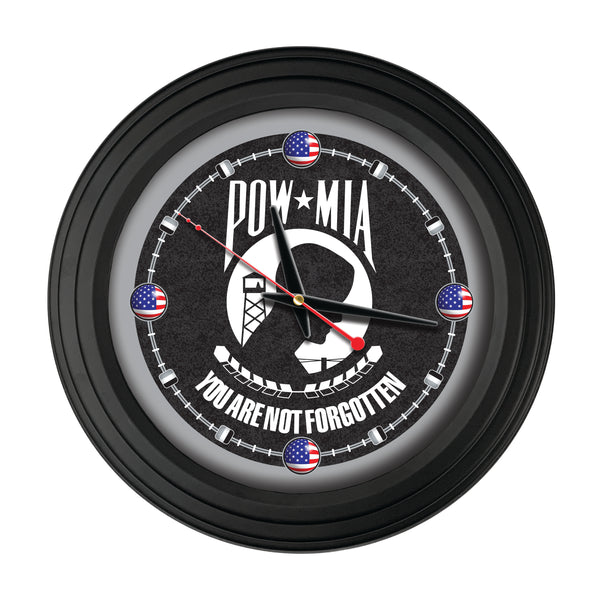 POW/MIA 15" Traditional Wall Clock