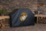 Traditional Red and Yellow United States Marine Corps Grill Cover