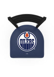 NHL Edmonton Oilers Stationary Bar Stool | Edmonton Oilers NHL Hockey Team Logo Stationary Bar Stools and Counter Stool