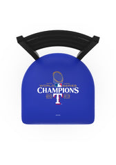 Texas Rangers 2023 World Series Champions Team Logo Stationary Bar Stools and Counter Stool Top View
