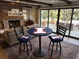 Illinois Fighting Illini L014 Bar Stool | NCAA Illinois Fighting Illini Bar Stool