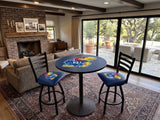 Kansas Jayhawks L014 Bar Stool | NCAA KU Jayhawks Bar Stool